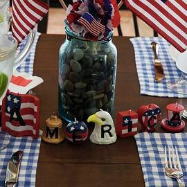 Table Laid For 4th Of July usa by Foodcollection