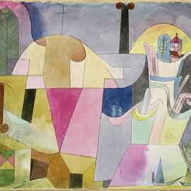 Black Columns In A Landscape by Paul Klee