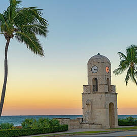 Clock Tower In Palm Beach by Laura Zeid