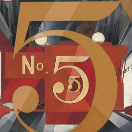 I Saw The Figure 5 In Gold by Charles Demuth