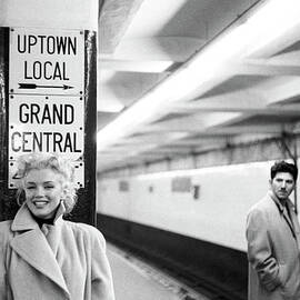 Marilyn In Grand Central Station by Michael Ochs Archives