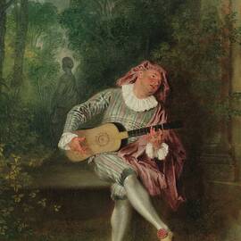 Mezzetin by Jean-antoine Watteau