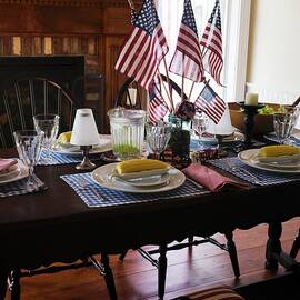 Table Laid For 4th Of July usa by Foodcollection