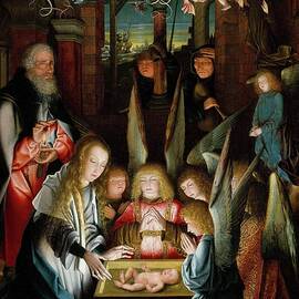 The Adoration Of The Christ Child by Follower Of Jan Joest Of Kalkar