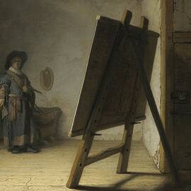 The Artist In His Studio by Rembrandt Van Rijn