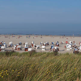 View Of Beach At Spiekeroog, Lower Saxony, Germany by Jalag / Marion Beckhäuser