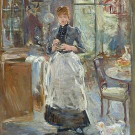 In The Dining Room by Berthe Morisot