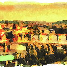 Old bridges of Prague by Miroslav Liska