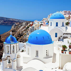 Santorini Famous Churches by Mbbirdy