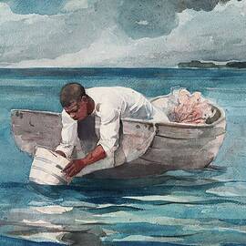 The Water Fan by Winslow Homer