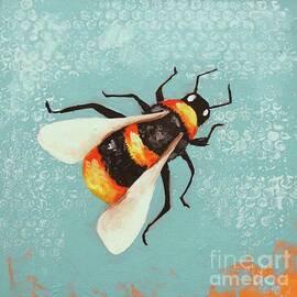 Bee Painting by Lucia Stewart