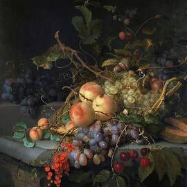 Still Life With Fruit by Jacob Van Walscapelle
