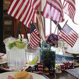 Table Laid For 4th Of July usa by Foodcollection