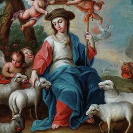 The Divine Shepherdess by Miguel Cabrera
