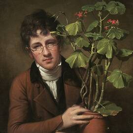 Rubens Peale With A Geranium by Rembrandt Peale