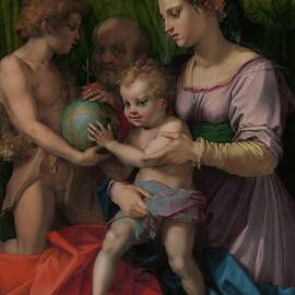 The Holy Family With The Young Saint John The Baptist by Andrea Del Sarto