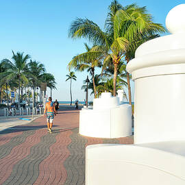Beach At Fort Lauderdale, Fl by Laura Zeid
