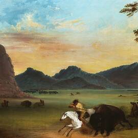 Buffalo Hunt by Alfred Jacob Miller