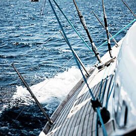 Sailing In The Wind With Sailboat by Mbbirdy