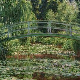 The Japanese Footbridge And The Water Lily Pool, Giverny by Claude Monet
