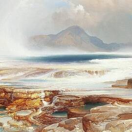 Hot Springs Of The Yellowstone by Thomas Moran