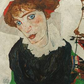 Portrait Of Wally Neuzil by Egon Schiele
