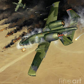 Fairchild Republic A-10 Thunderbolt II Warthog by Jack Fellows