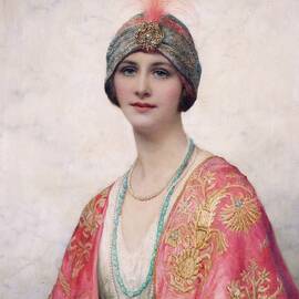 A Beauty In Eastern Costume by William Clarke Wontner