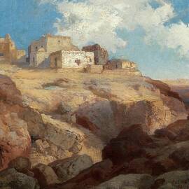 A Bit Of Acoma, New Mexico by Thomas Moran