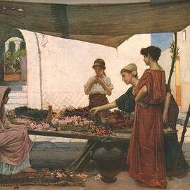 A Grecian Flower Market by Print Collector