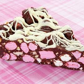 A Slice Of Rocky Road Cake With Marshmallows usa by Foodfolio