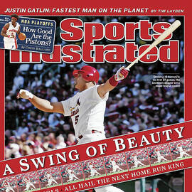A Swing Of Beauty Albert Pujols, All Hail The Next Home Run Sports Illustrated Cover by Sports Illustrated