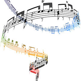 A Swirling Vortex Of Music Against A by Ian Mckinnell