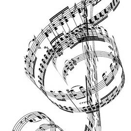 A Treble Clef Made From Beethovens by Ian Mckinnell
