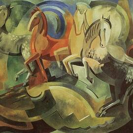 Abstraction Of Horses by Mainie Jellett