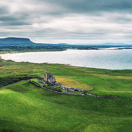 Aerial panorama of Classiebawn Castle in Ireland by Miroslav Liska