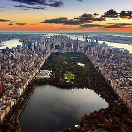 Aerial View - Central Park by Wojtek Zagorski
