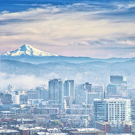 After the Fog Clears in Downtown Portland by Bruce Block