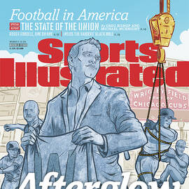 Afterglow Cubs Win Sinks In Sports Illustrated Cover by Sports Illustrated