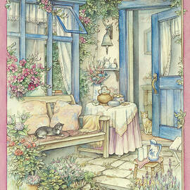 Kit Broderie Dimensions 1995 'Tea Party' – Motif Floral Crewel, Neuf Collection