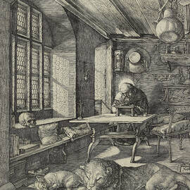 Albrecht Durer, St Jerome In His Study, 1514 Engraving by Albrecht Durer