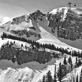 Almost To Rendezvous Black And White by Adam Jewell