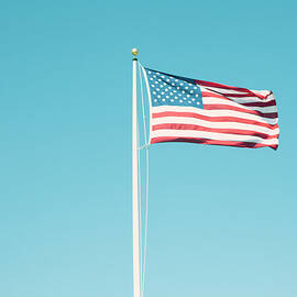 American Flag With Vintage Look by William Andrew