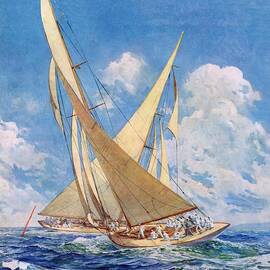 America's Cup Race by Anton Otto Fischer