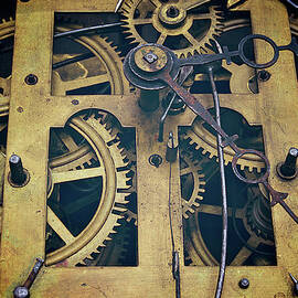 Antique Clock Gears, Cog And Parts by Melissa Ross