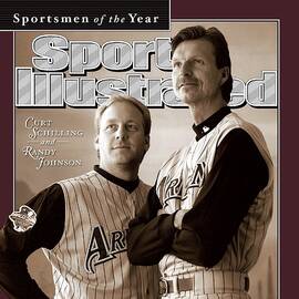 Arizona Diamondbacks Curt Schilling And Randy Johnson, 2001 Sports Illustrated Cover by Sports Illustrated