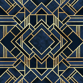Art Deco Blue by Elisabeth Fredriksson