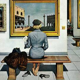 Art Lover by Stevan Dohanos
