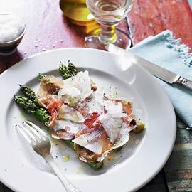 Asparagus With Ham And Parmesan by Richards, Charlie