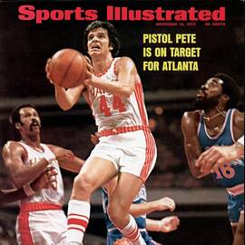 Atlanta Hawks Pete Maravich Sports Illustrated Cover by Sports Illustrated